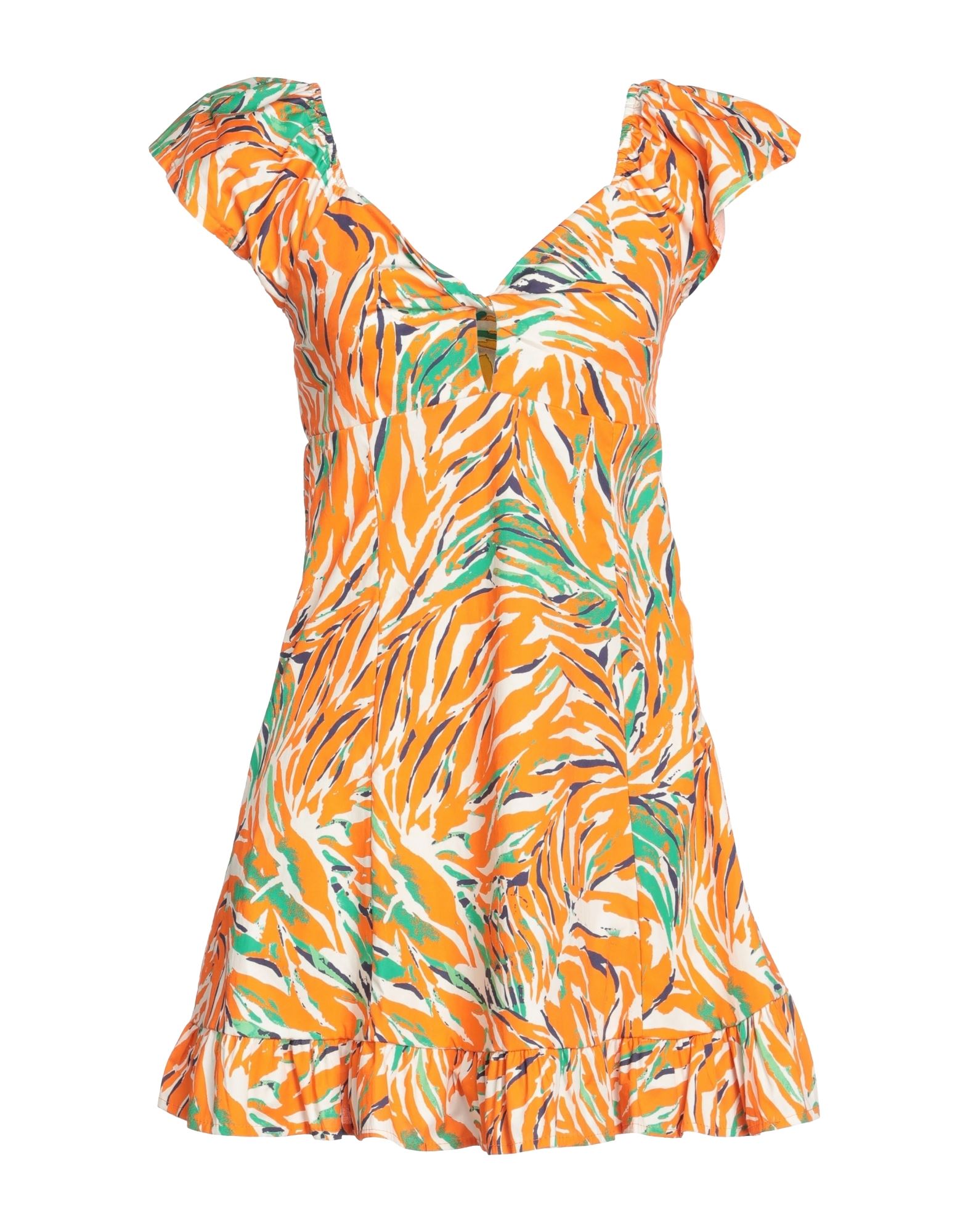 Angela Mele Milano Short Dresses In Orange