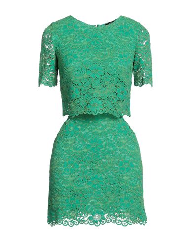 Amen Woman Mini Dress Green Size 8 Polyamide, Viscose