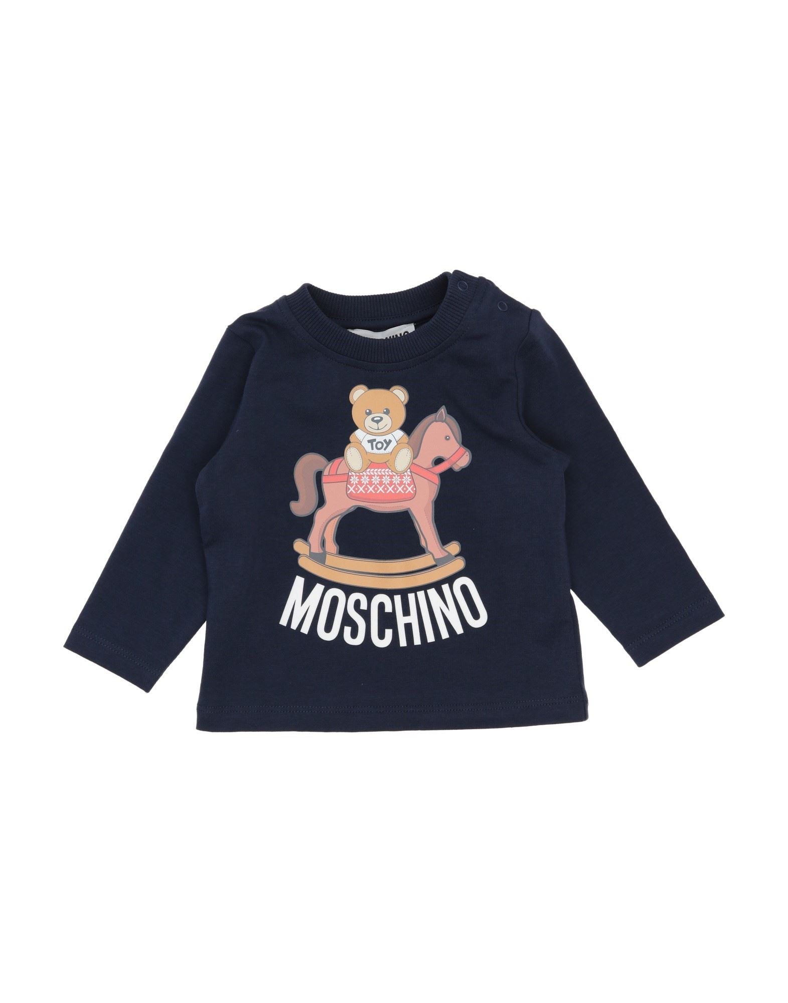 Moschino Baby Kids' T-shirts In Blue