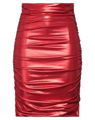 Dolce & Gabbana Woman Midi Skirt Red Size 12 Polyester, Elastane