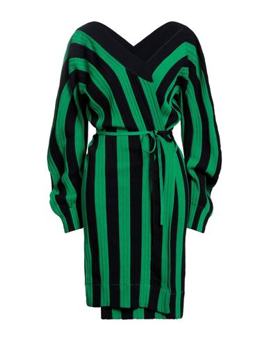 Bottega Veneta Woman Mini Dress Green Size M Linen, Polyester, Polyamide