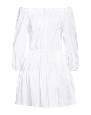 Crida Milano Woman Short Dress White Size 2 Cotton