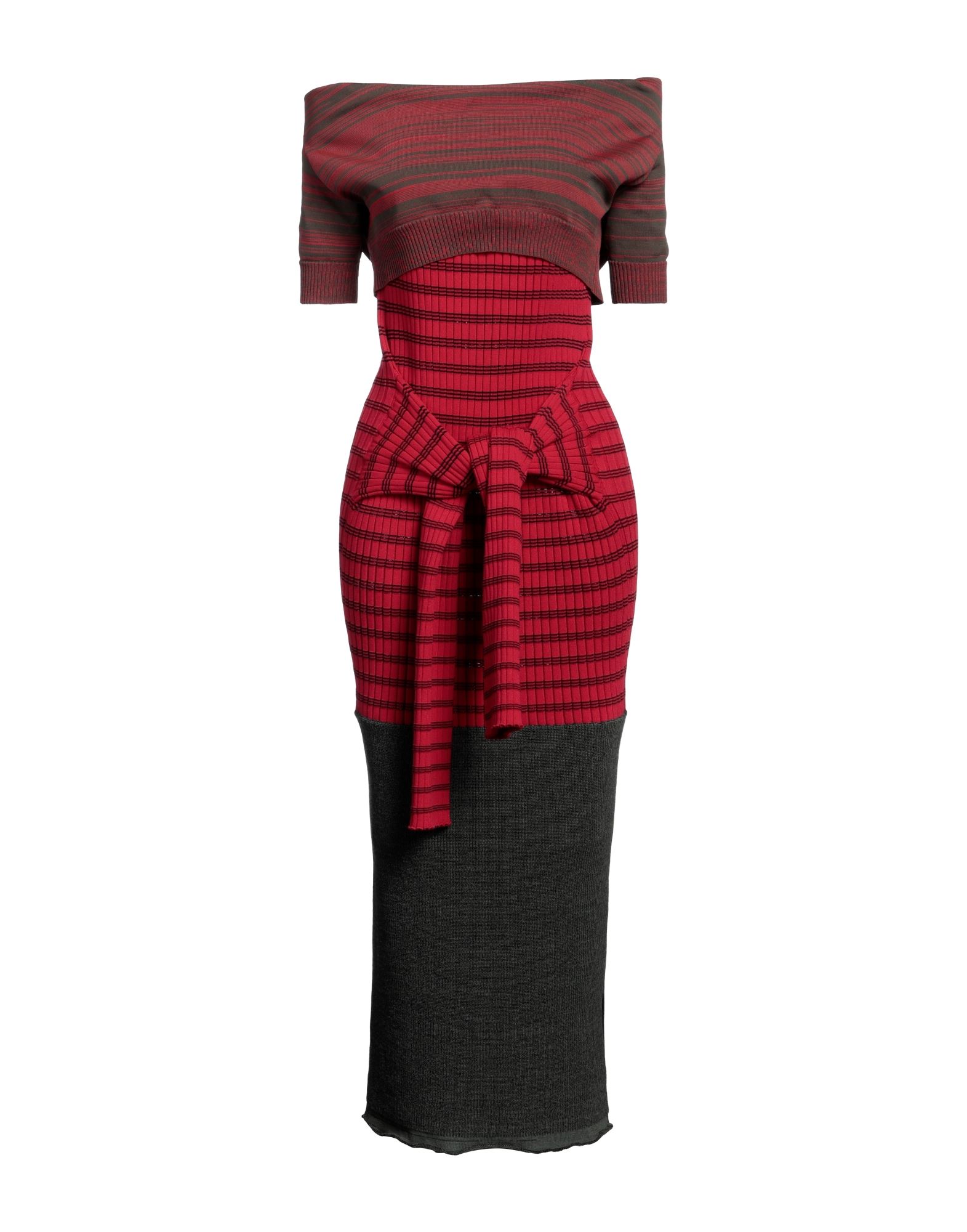 Mm6 Maison Margiela Midi Dresses In Red