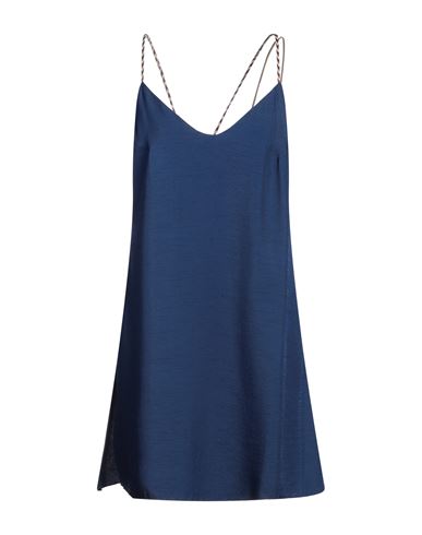 Maliparmi Malìparmi Woman Mini Dress Navy Blue Size 12 Viscose, Acetate