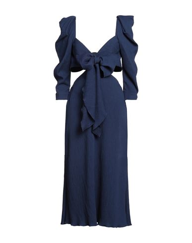 Vestido midi Mujer Azul noche 38 Mujer