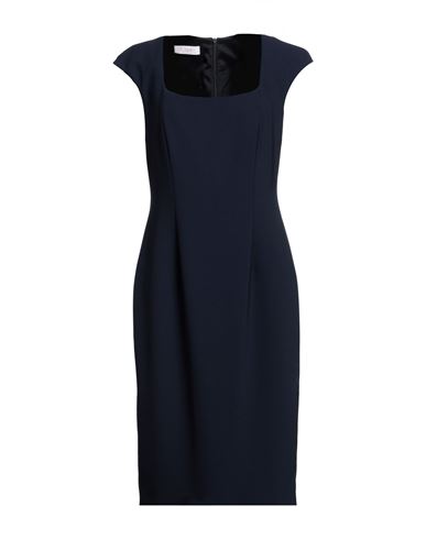 Clips More Woman Midi Dress Midnight Blue Size 8 Polyester, Elastane