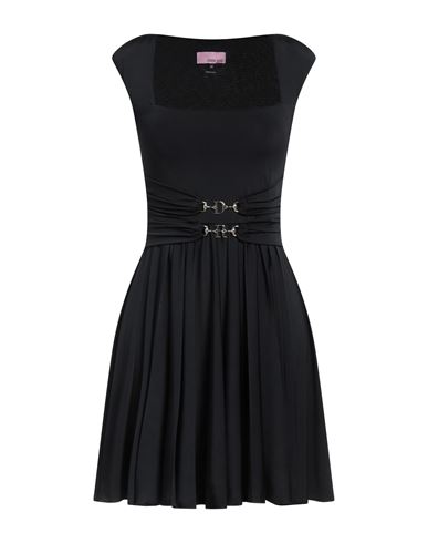 Denny Rose Woman Mini Dress Black Size 4 Polyester, Elastane