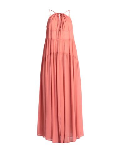 Dondup Woman Long Dress Pastel Pink Size 6 Viscose
