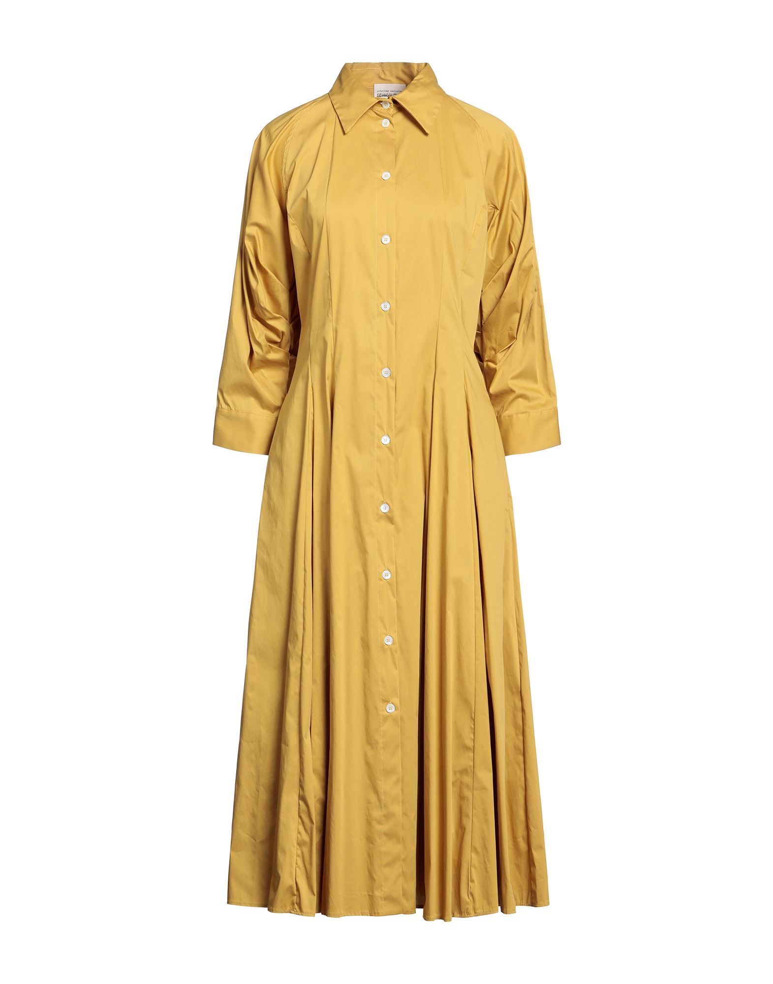 Semicouture Long Dresses In Yellow