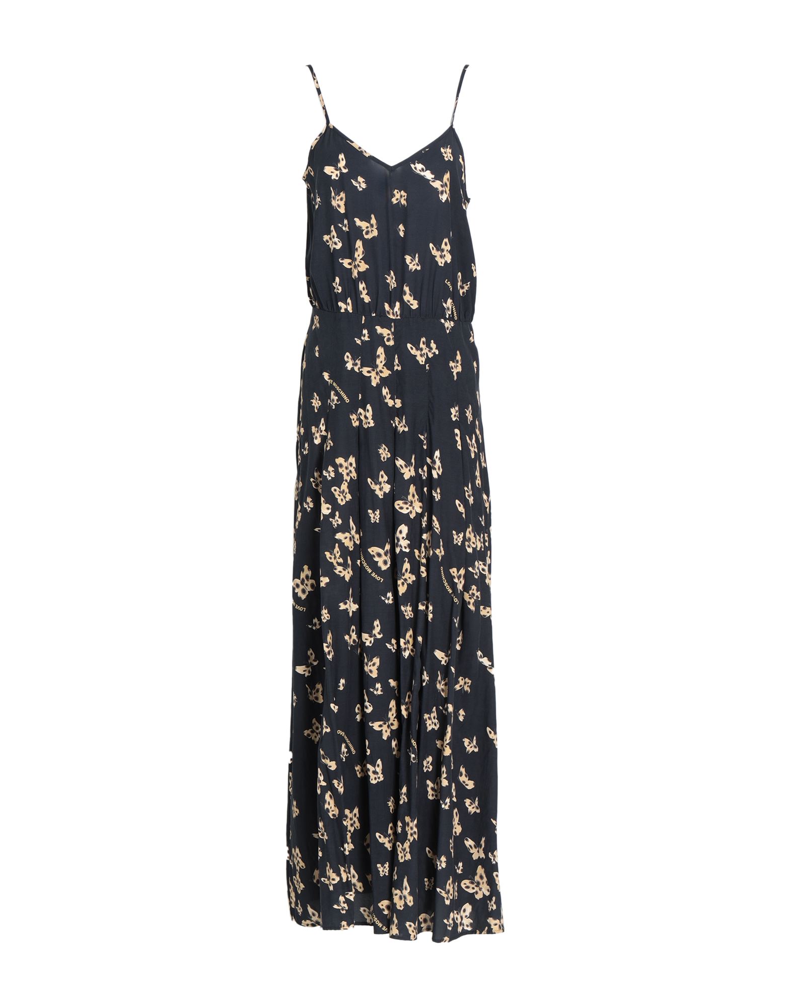 Love Moschino Long Dresses In Black
