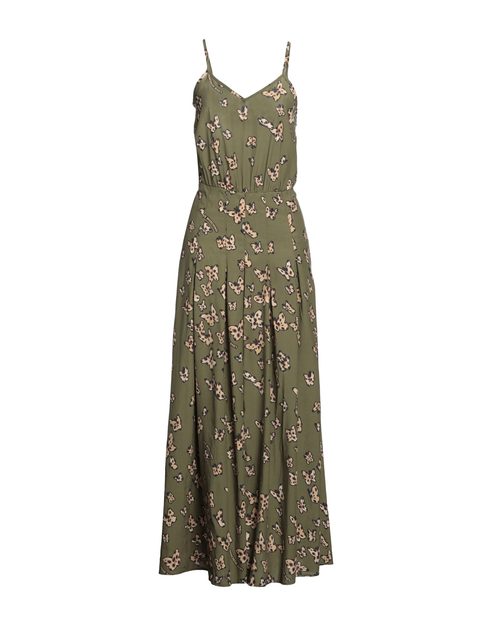 Love Moschino Long Dresses In Green