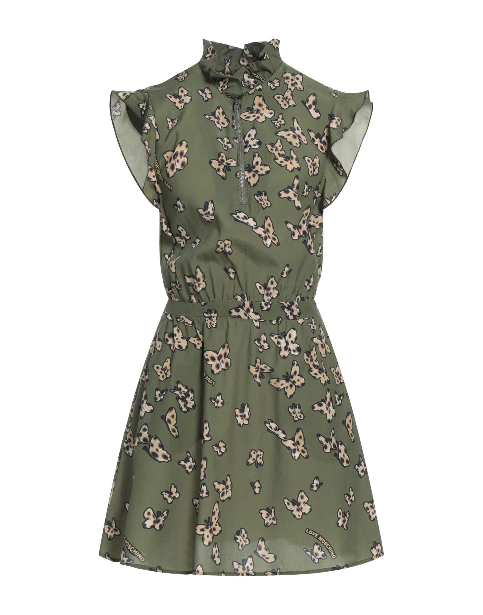 Love Moschino Short Dresses In Green