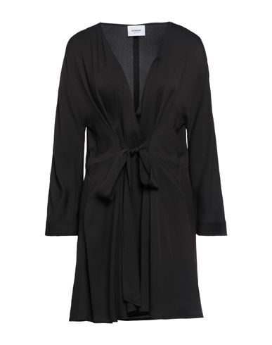 Dondup Woman Short Dress Black Size 8 Acetate, Silk