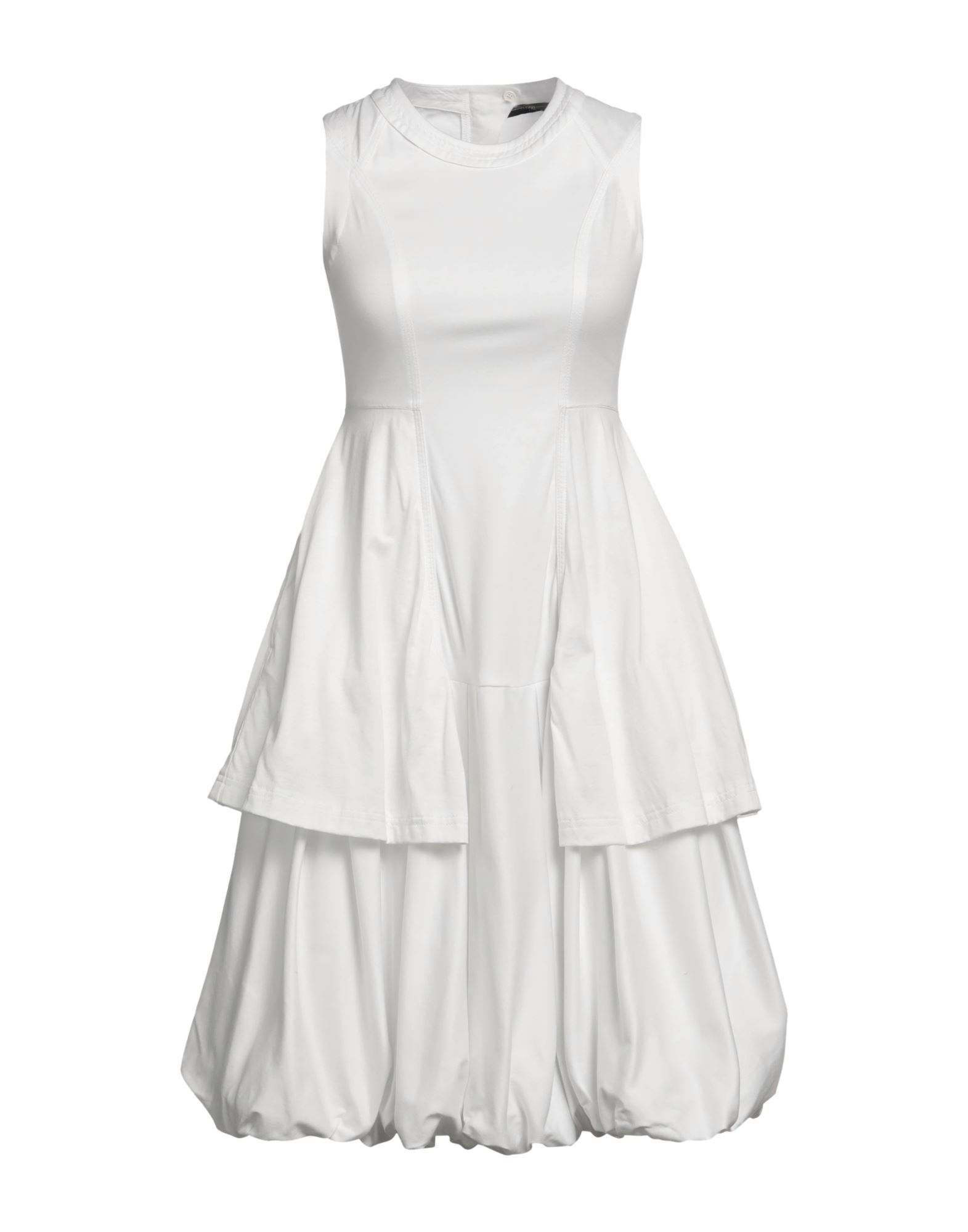 High Midi Dresses In White