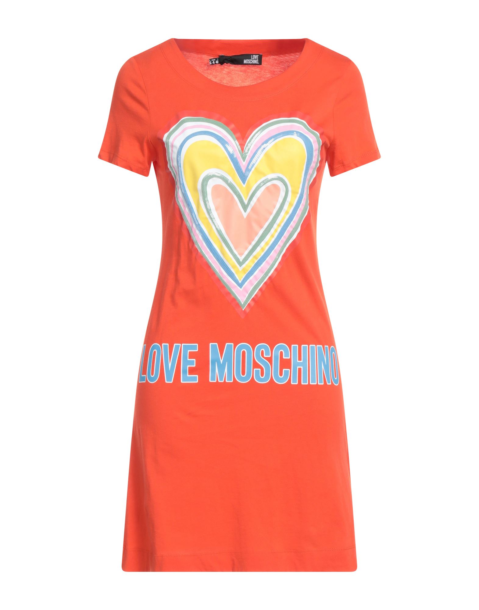 Love Moschino Short Dresses In Orange