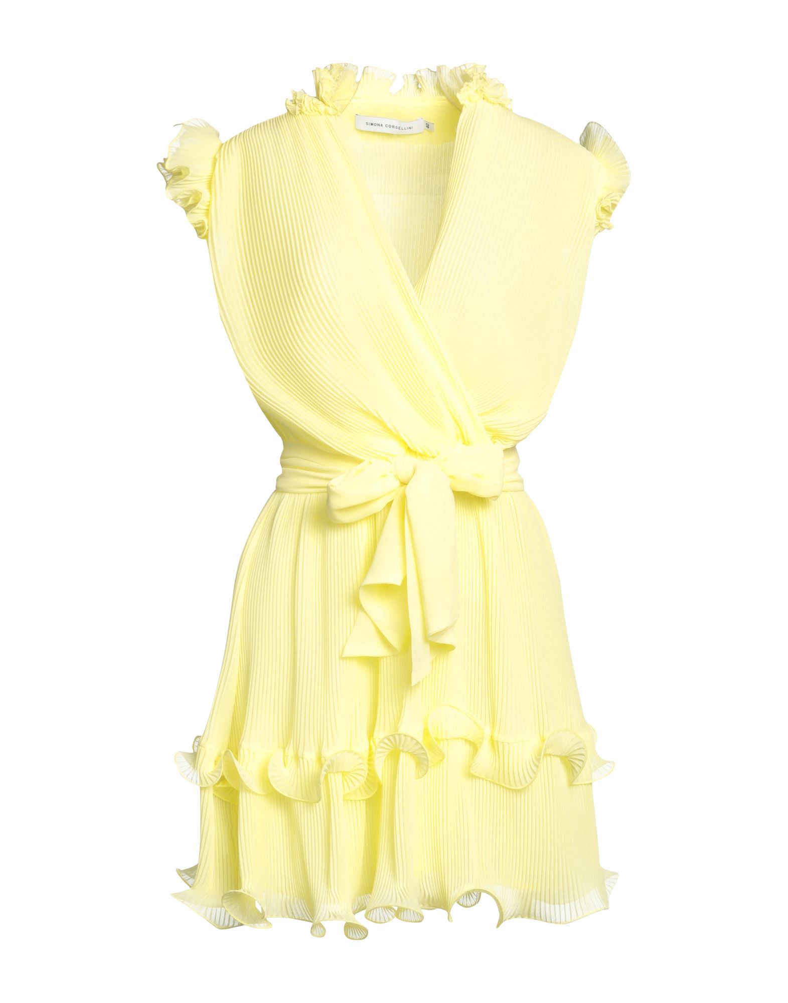 Space Simona Corsellini Short Dresses In Yellow