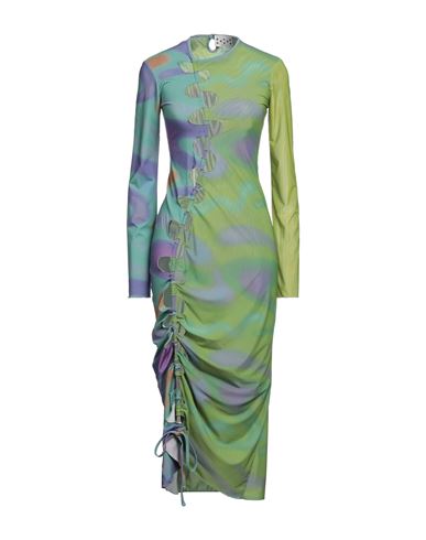 Avavav Woman Maxi Dress Green Size S Polyester, Elastane