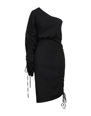 Shop Jijil Woman Midi Dress Black Size 6 Cotton, Polyamide, Elastane