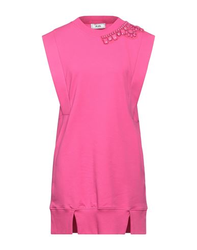 Jijil Woman Mini Dress Fuchsia Size 8 Cotton, Elastane In Pink