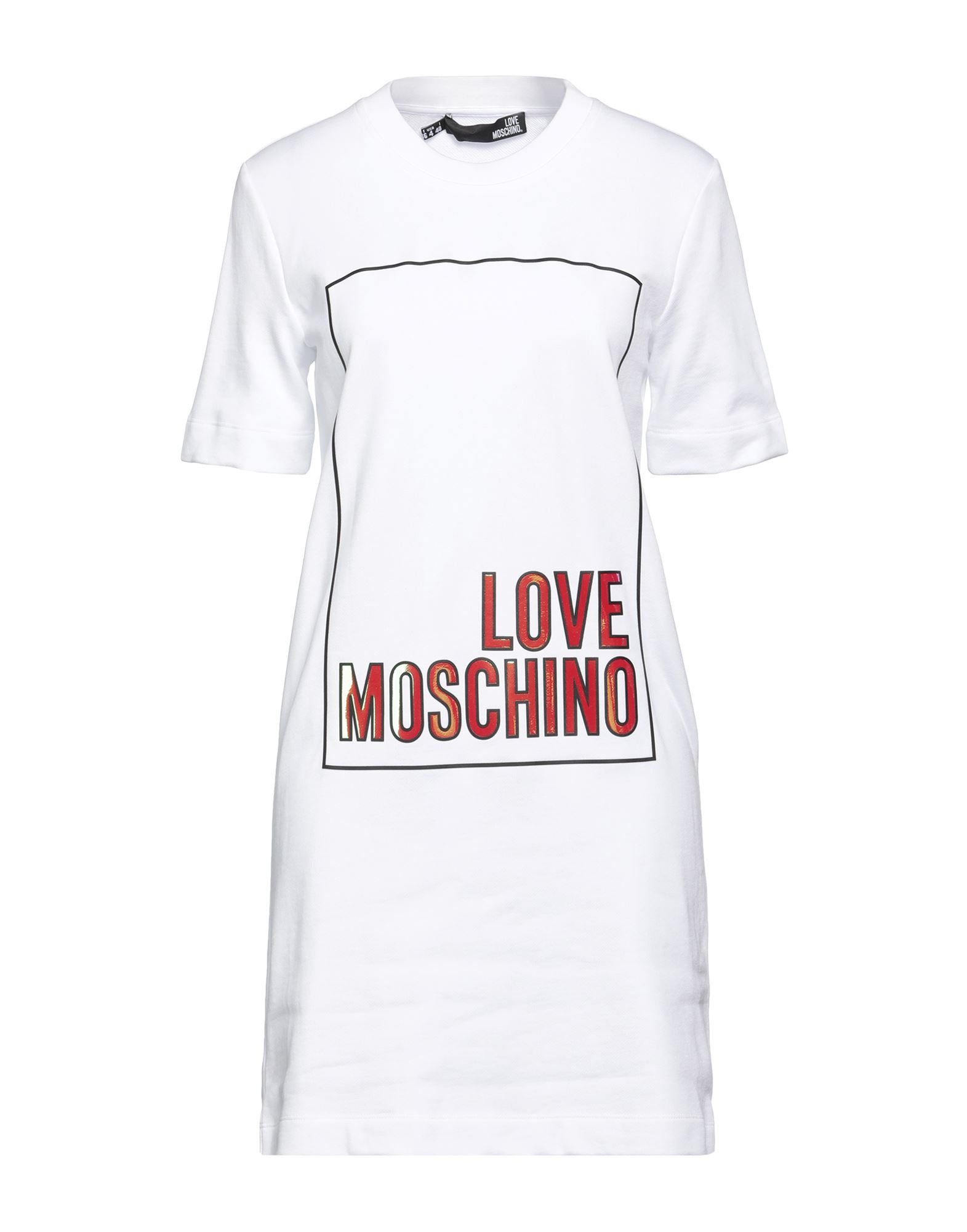 Love Moschino Short Dresses In White