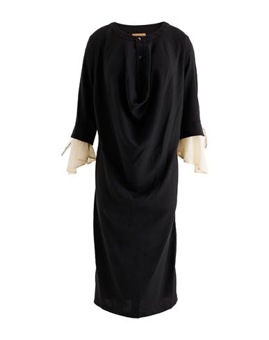 Alessia Santi Woman Midi Dress Black Size 6 Polyester