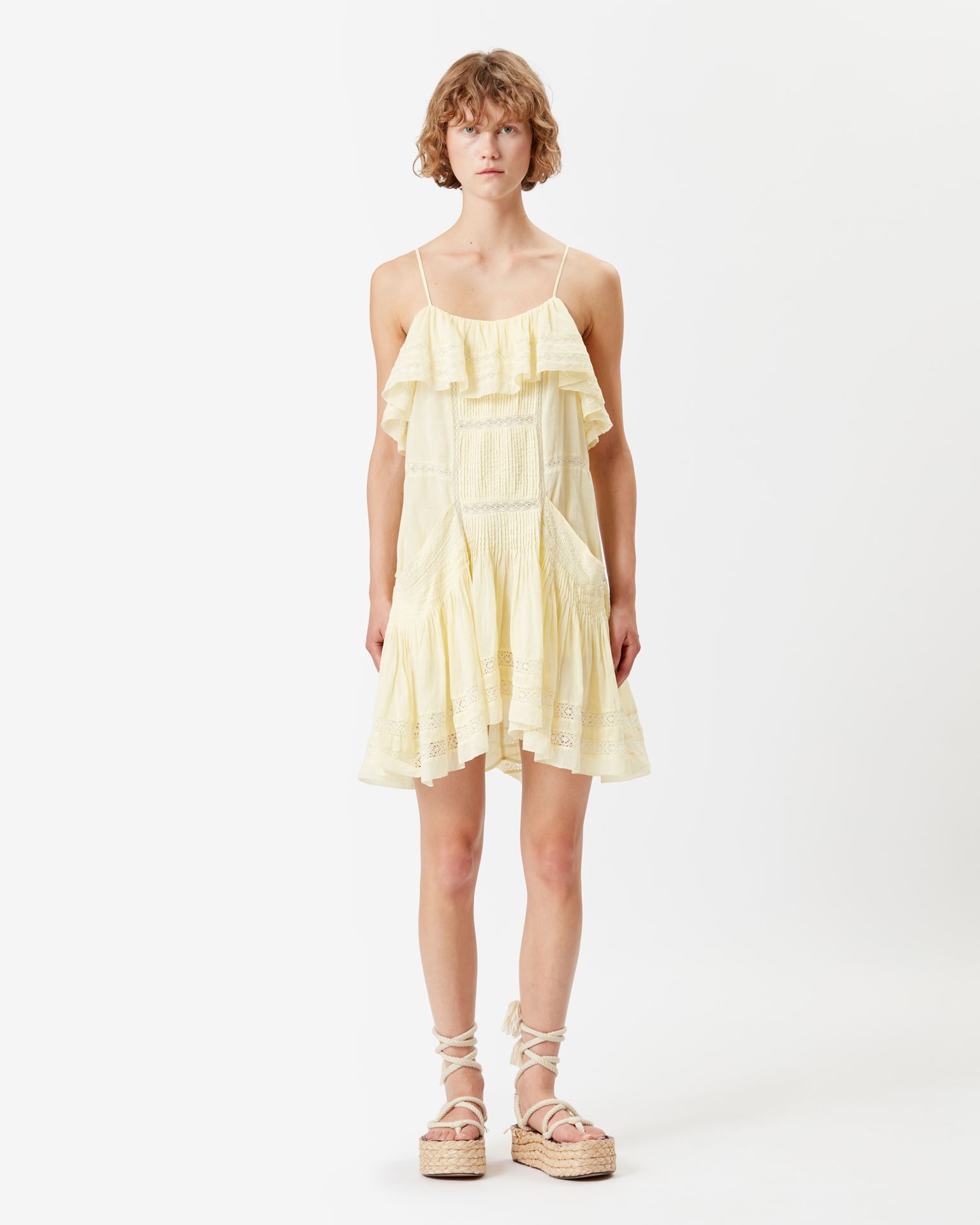 Isabel Marant Marant Étoile, Moly Cotton Dress - Women - Yellow