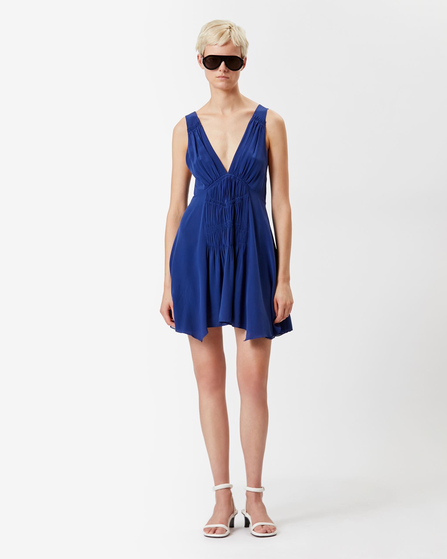 Isabel Marant, Nalatia Silk Dress - Women - Blue
