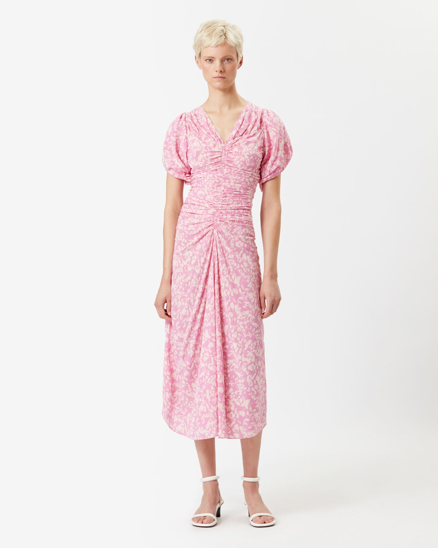 Isabel Marant, Lilia Silk Dress - Women - Pink