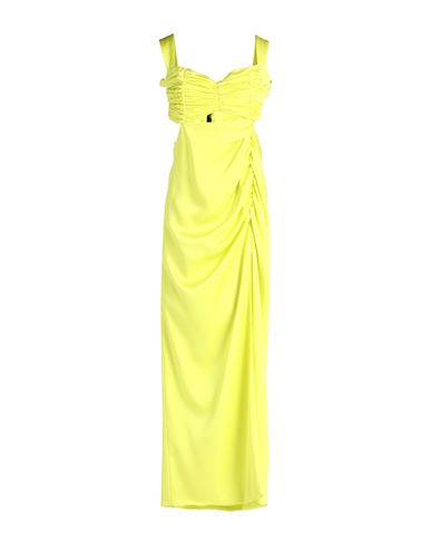 Nineminutes Woman Maxi Dress Yellow Size 8 Polyester, Elastane