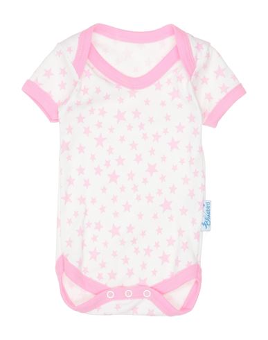 Bluebird Newborn Girl Baby Bodysuit Pink Size 3 Cotton In White