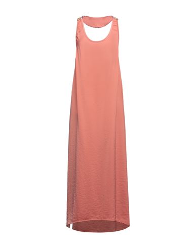Maurizio Woman Long Dress Coral Size S Polyester In Red