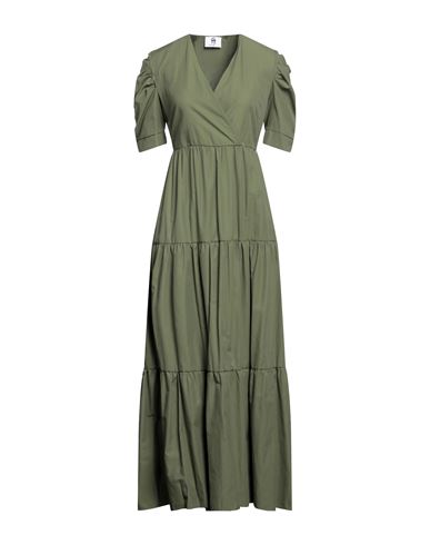 Gai Mattiolo Woman Long Dress Military Green Size 8 Cotton, Polyester