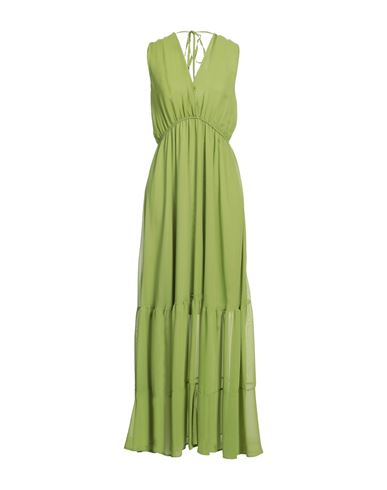 Woman Mini dress Emerald green Size 6 Polyester, Polyamide, Elastane