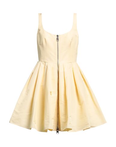 Alexander Mcqueen Woman Short Dress Light Yellow Size 6 Polyester