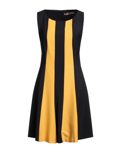 Shop Fly Girl Woman Mini Dress Mustard Size 8 Polyester, Elastane In Yellow