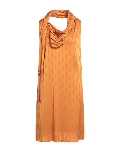 Nenette Woman Mini Dress Camel Size 2 Viscose In Orange