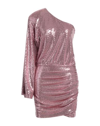 Cinqrue Woman Mini Dress Pink Size Xs Nylon, Metallic Fiber, Elastane
