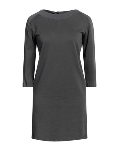 Alysi Woman Mini Dress Lead Size 0 Cotton, Silk In Grey