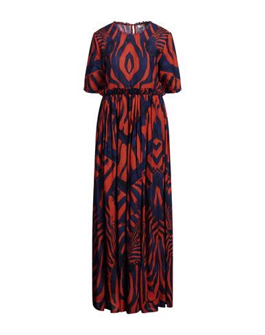 Connor & Blake Woman Maxi Dress Orange Size M Cotton In Orange
