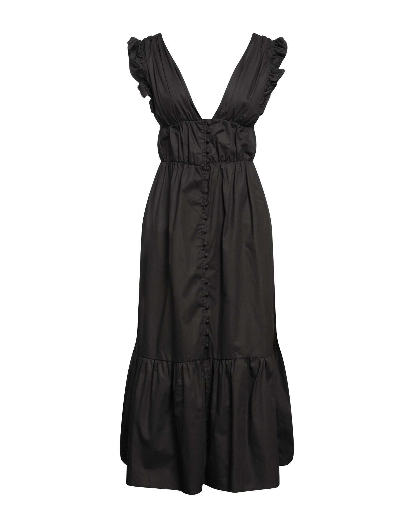 Vanessa Scott Midi Dresses In Black
