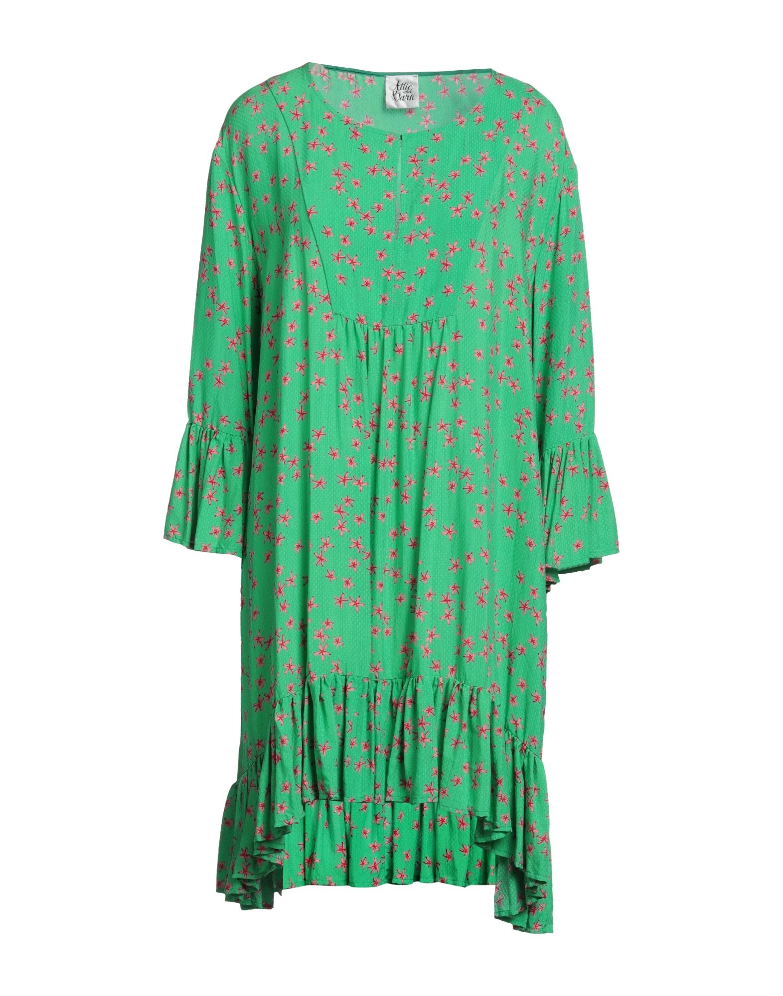 Attic And Barn Short Dresses In Green