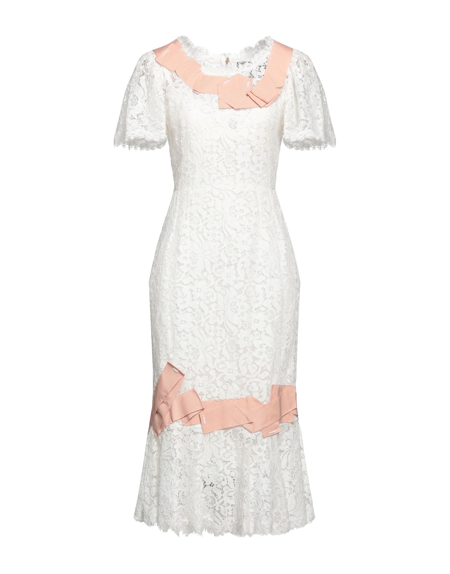 Dolce & Gabbana Midi Dresses In White