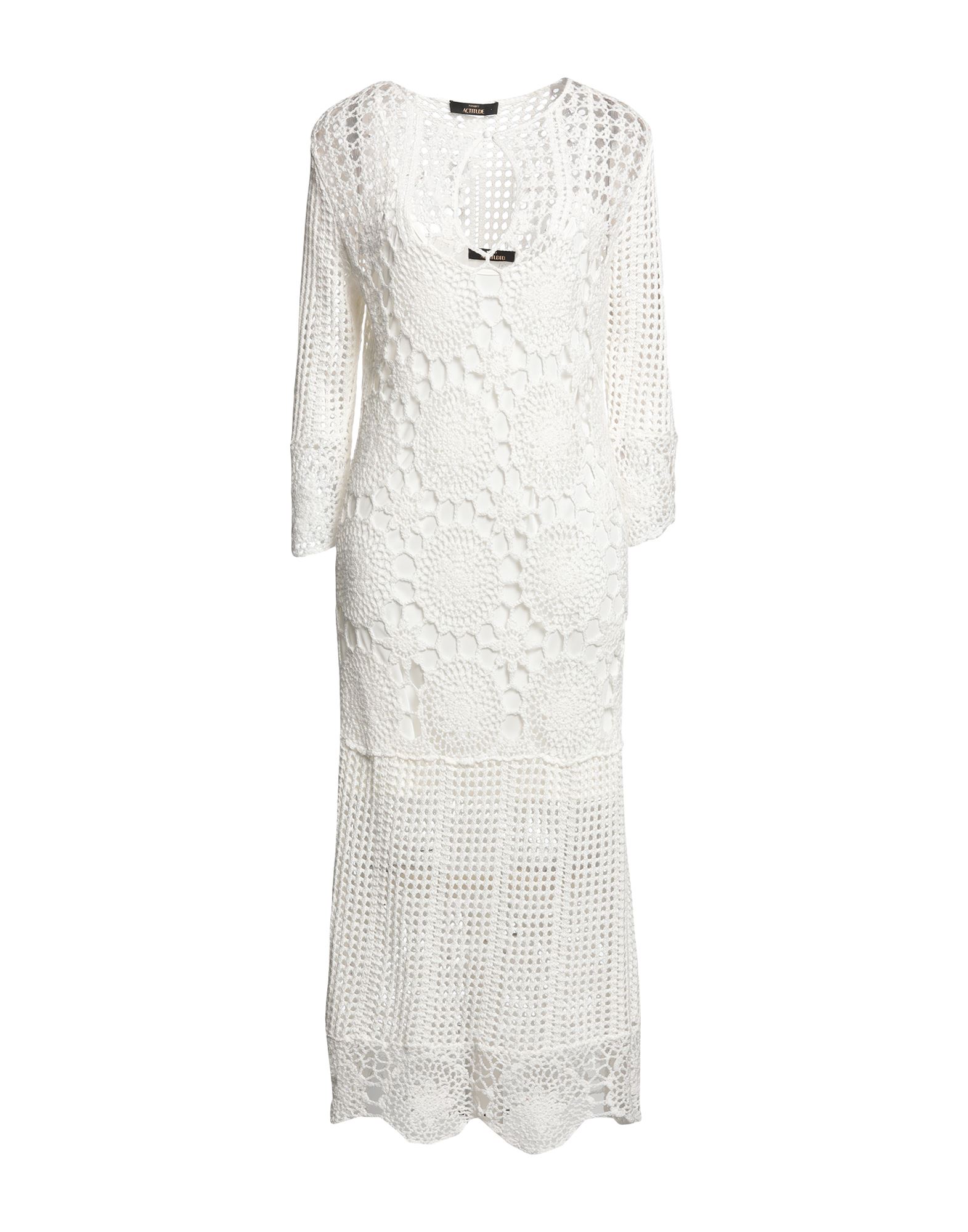 Actitude By Twinset Midi Dresses In White