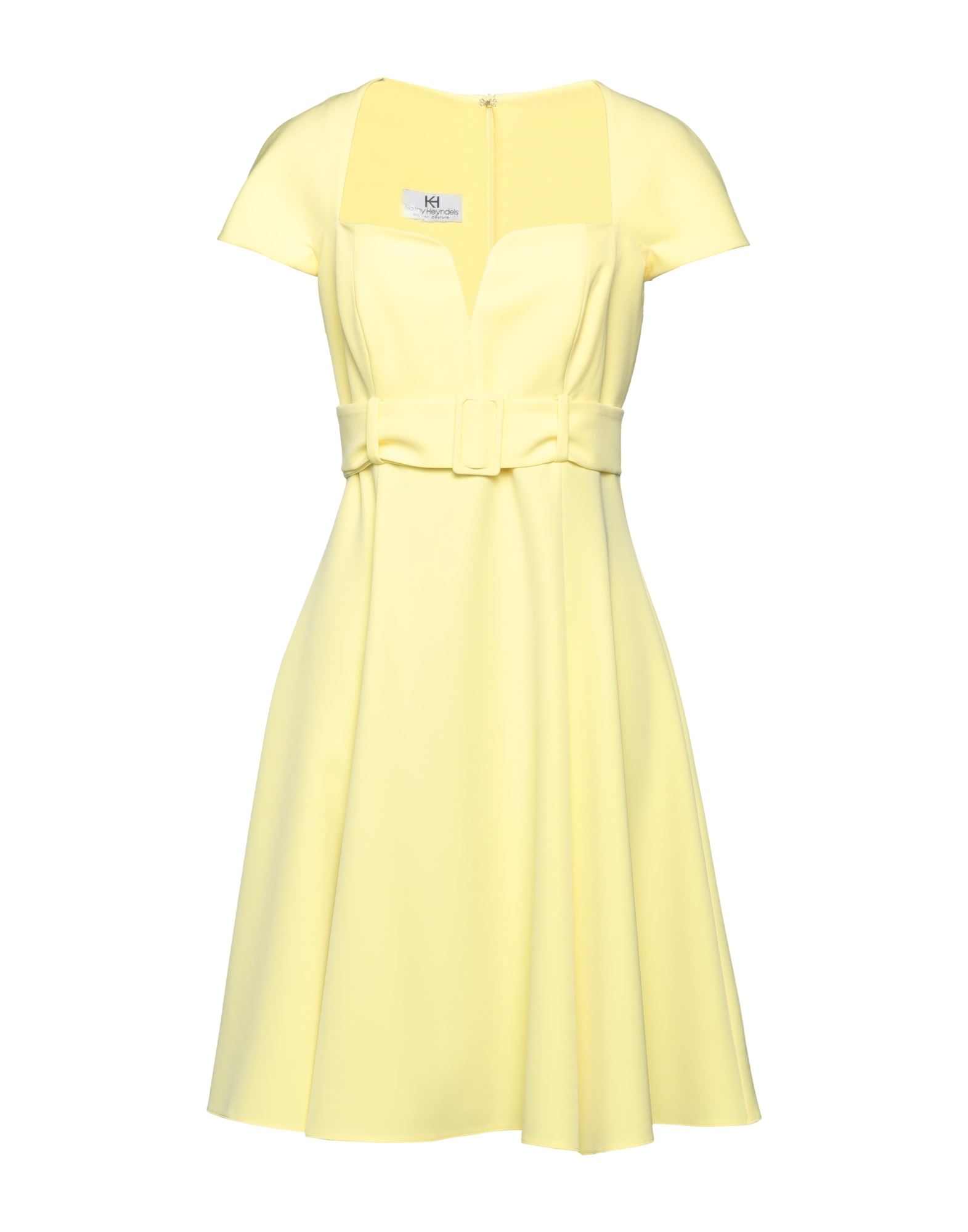 Kathy Heyndels Short Dresses In Yellow