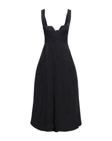 Stella Mccartney Woman Midi Dress Black Size 2-4 Viscose, Linen