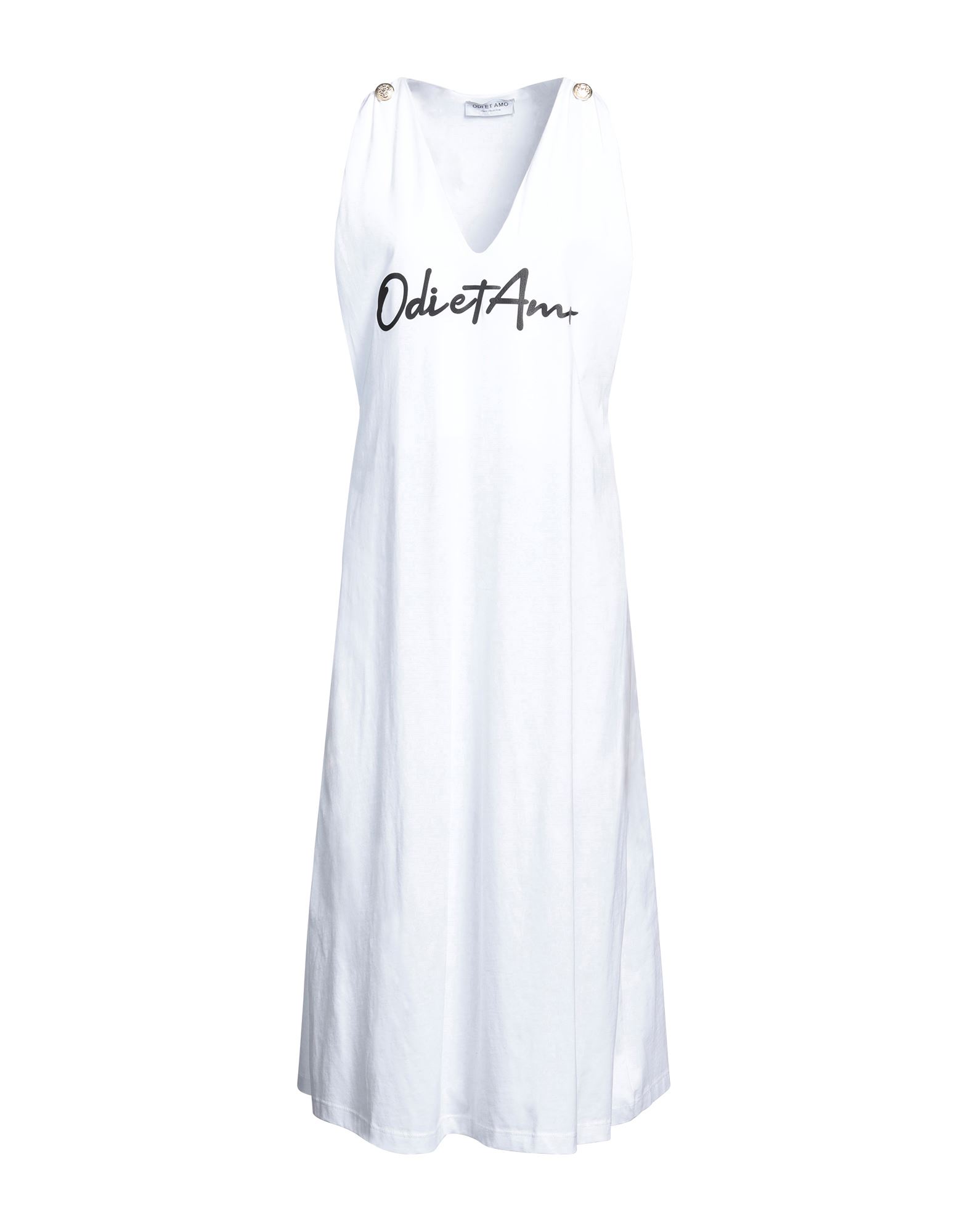 Odi Et Amo Midi Dresses In White