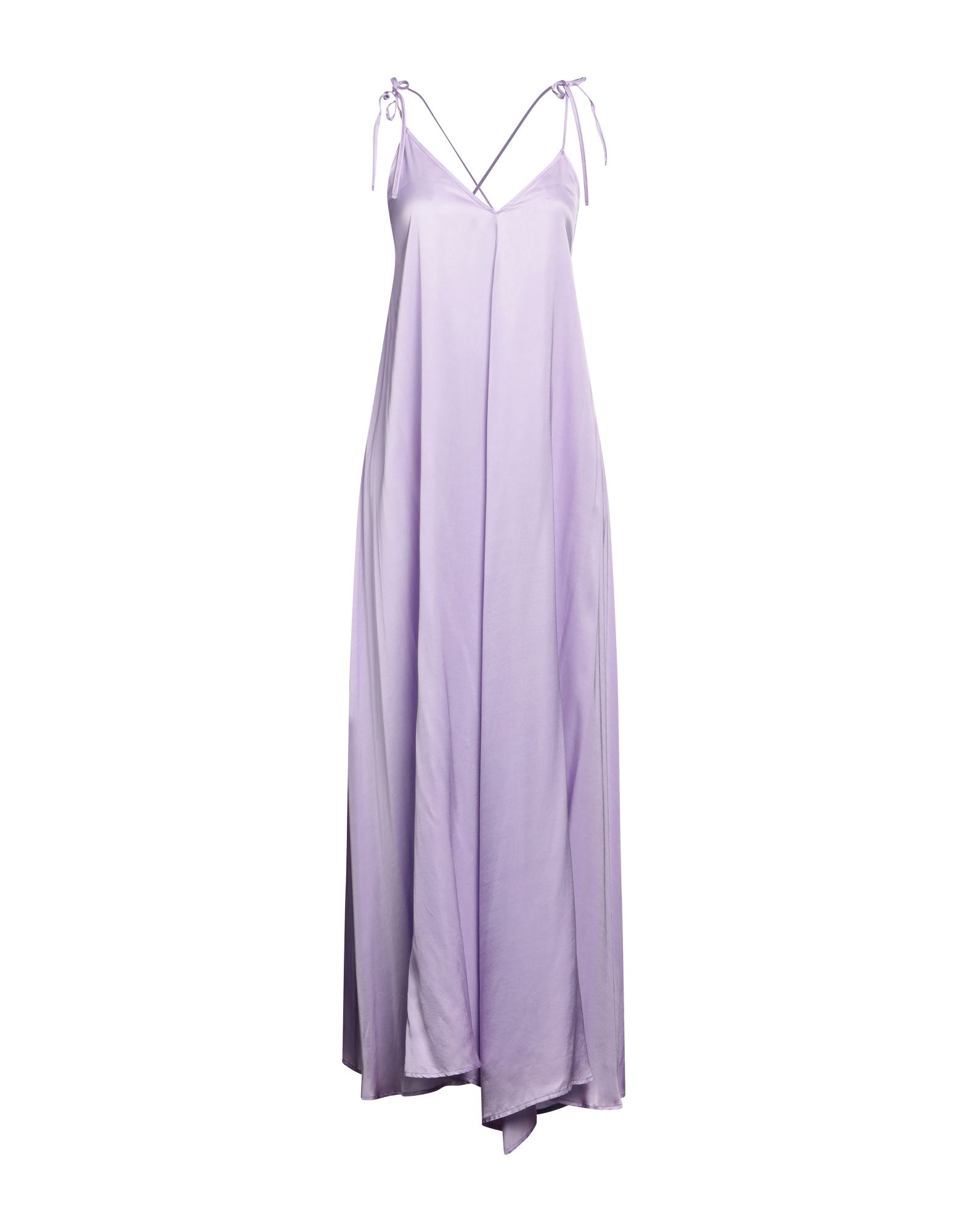 VICOLO VICOLO WOMAN LONG DRESS LILAC SIZE M VISCOSE