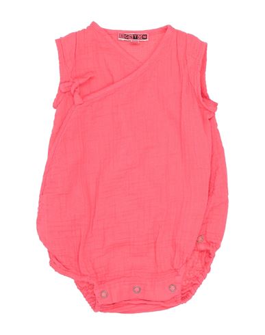 Bonton Newborn Boy Baby Bodysuit Fuchsia Size 1 Cotton In Pink