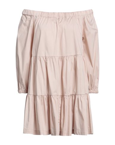 Semicouture Woman Mini Dress Light Pink Size 10 Cotton, Polyamide, Elastane