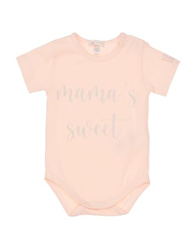 Nanán Newborn Girl Baby Bodysuit Light Pink Size 3 Cotton, Elastane